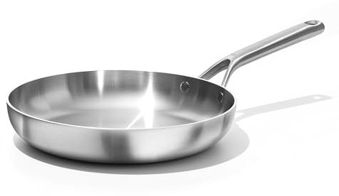 OXO Mira Tri-Ply Stainless Steel, 10 Frying Pan Skillet, Induction, Multi Clad, Dishwasher and Metal Utensil Safe