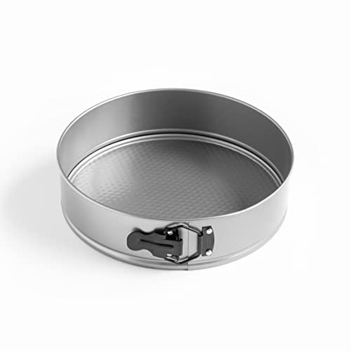 LACOR - 68688 - Moldes Repostería Round, Molde Bizcocho, Molde Desmontable, Acero al Carbono, Antiadherente, Libre de PFOA, Ecológico, Diámetro 28 cm, Capacidad 3,8 L