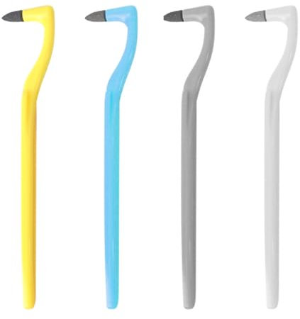 JRYXDS 4 Pezzi Rimozione Tartaro Denti Smacchiatore Denti Professionale Per Tè Caffè Tabacco Cola Bevande Macchie (Bianco Latte, Grigio Freddo, Blu Acqua, Giallo Lime)
