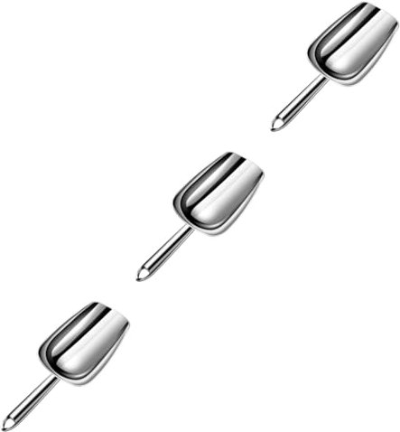 Cabilock 3 Pezzi Pala Per Il Ghiaccio In Acciaio Inossidabile Paletta Per Il Ghiaccio Paletta Per Caramelle Paletta Per La Conservazione Del Ristorante Paletta Per La Cucina