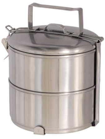 Boîte à Lunch tiffin à 2 étages En Inox - Taille S