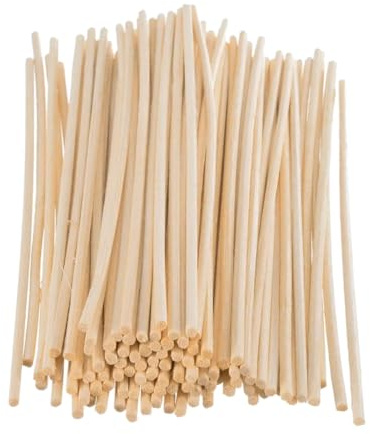 Cozylkx Lot de 50 Bâtons De Diffuseur De Parfum en Rotin 5 Mm x 30 Cm Bâtons De Bois De Rotin Naturel pour Diffuseur D'arômes De Remplacement pour Parfum D'intérieur