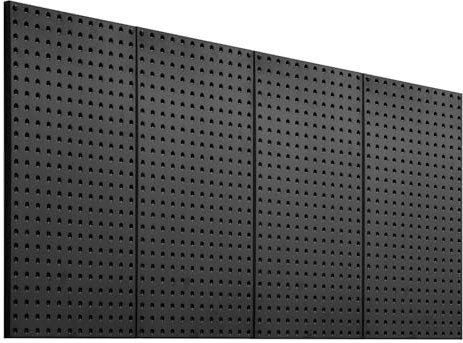 VEVOR Werkzeugwand, 61 x 30 cm, 4er-Set, Stahl-Stecktafel-Wand-Organizer, Werkzeuglochwand für Wohnzimmer, Garage, Werkzeugaufbewahrung, Werkbank, Büroorganisation, Bastelraum, Küche, Zuhause, schwarz