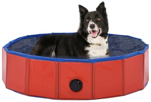 Genérico Piscina para Perros Plegable PVC Rojo 80x20 cm,Producto para Mascotas y Animales,Productos para Mascotas,Productos para Perros,170822