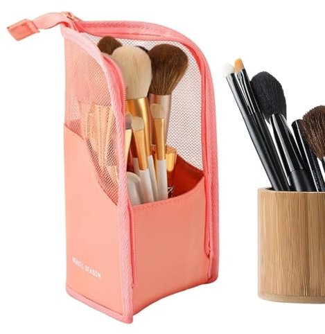 Borsa da Toeletta Verticale Astuccio Portatrucchi Multi Scomparti