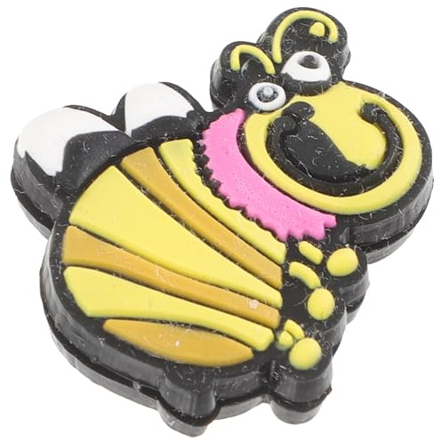INOOMP Amortisseur De Vibration pour Tennis en Silicone pour Raquette De Tennis Forme Abeille Jaune Souple Et pour Jeu en Salle