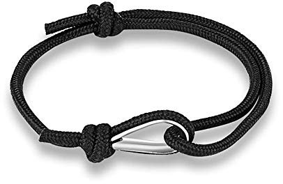 EXINOX Handgjort justerbart nautiskt armband för män och kvinnor, One Size, Nylon
