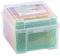 Vaessen Creative Farbige Staubox mit 6 Boxen, 21 x 18,5 x 14 cm