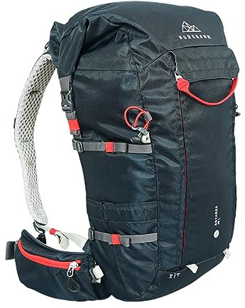 NORDKAMM Wanderrucksack 40L Damen u Herren Trekkingrucksack Tourenrucksack blau