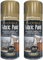 Gold Flexible Fabric Spray Paint 2 X 200ml Aerosol Can Ideal For Leather Art Vinyl Fabric & Crafts Quick Drying Spray By Paint Factory