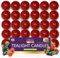 30 lumini profumati con frutti di bosco freschi,lumini profumati,lumini a lunga combustione,candele Tealight,candele rosse,luci a T,candele da tè,lumini da tè,lumini