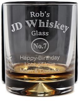 Regalo Personalised JD Whiskey Glass Tumbler (No Gift Box)