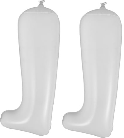OATIPHO Scarpiere Gonfiabili per Stivali Alti, Mantenitore di Forma in Plastica Bianca, Portatile e Regolabile, per Stivali Lunghi