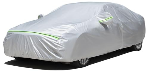 Favoto Copertura Auto Esterno Impermeabile - Telo Copriauto in PEVA+Cotone Anti UV Vento Polvere con Cerniera per Berline Fino a 450cm
