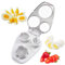 TECHEEL Eierschneider 3 in 1 Eierschneider Edelstahl Eierstecher Eierschneider Spülmaschinenfest Egg Slicer Cutter Eierschneider Schneider Eischneidewerkzeug für Eier, Pilze, Erdbeeren, weiches Obst
