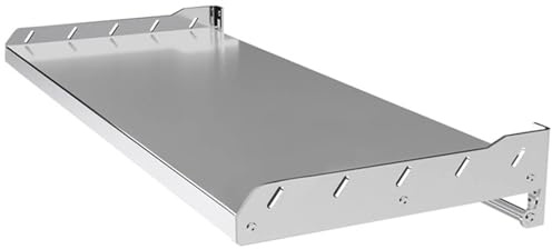 Scaffale per forno a microonde in acciaio inox con supporti per pentole e padelle, organizer salvaspazio da cucina per forni elettrici, scaffalatura multifunzionale in metallo