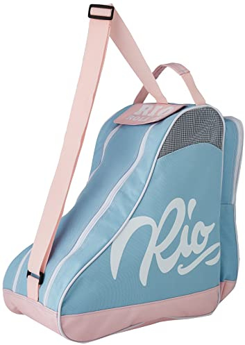 Rio Roller Rio Roller Script Skate Bag Bolsa de tela y de playa, Unisex adultos, Multicolor (Blue/Pink)