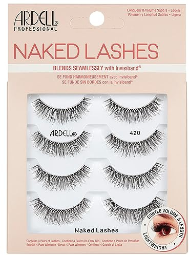 Ardell Naked Lashes Multipack - 4 Paar künstliche Wimpern (Style 420)