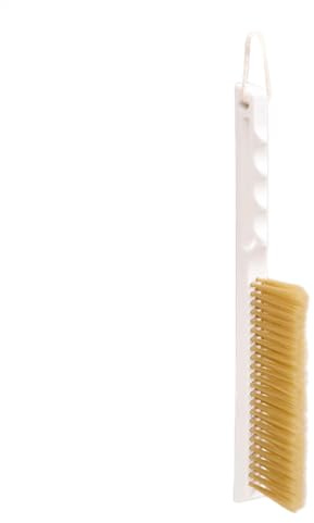 Spazzola di pulizia per scopa a mano, spazzola di pulizia a setole morbide, spazzola per mobili a mano con manico lungo, spazzola a mano antistatica, antiscivolo, per lenzuolo, vestiti, coperta