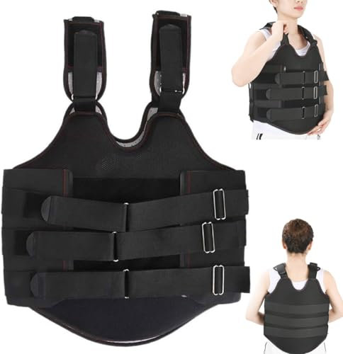 Soporte torácico ajustable para espalda completa, soporte toracolumbar de fijación, corrector de postura, fijador de soporte posoperatorio lumbar, para cifosis, osteoporosis, fracturas por compresión