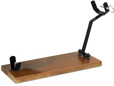 TIENDA EURASIA – Jamonero | Plegable | Medidas 52x16.8x29cm | Madera de Pino y Herrajes de Hierro Negro | Pinchos de Acero Inoxidable | Incluye 4 Patas Antideslizantes Adhesivas