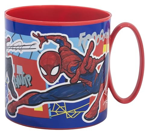 Stor Spiderman Tasse en plastique réutilisable pour micro-ondes 390 ml