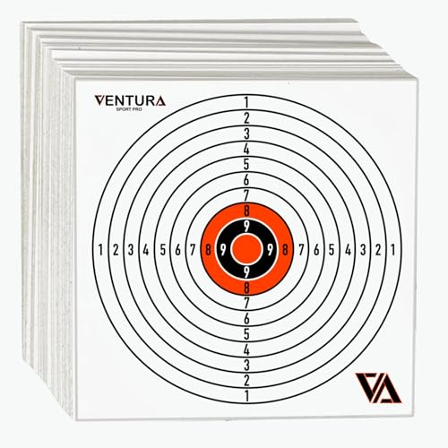 Diana de Papel 14 x 14 cm (100 Recambios) para Airsoft, Aire comprimido o Tirachinas