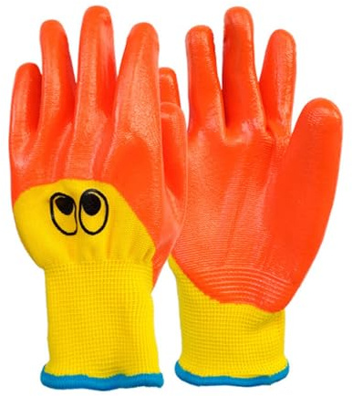 Generico Guantes de cocina, guantes de limpieza reutilizables con látex para niños, guantes de limpieza, guantes antimordeduras para jardinería