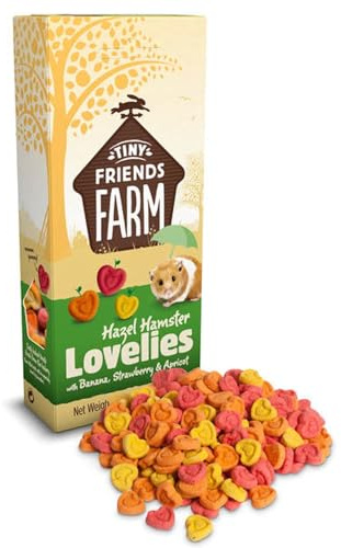 Tiny Friends Farm Treat Biscuits Hamsters Rats Gerbil Ferrets Guinea Pigs 120g (Hazel Hamster)