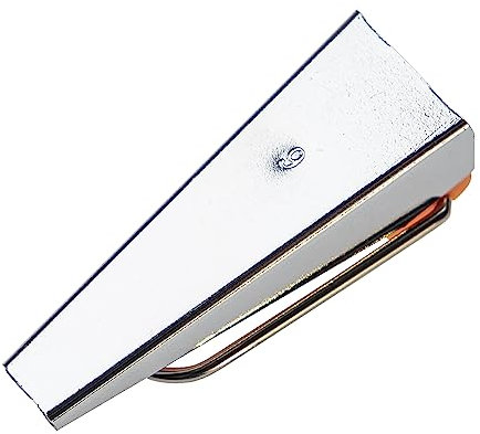 vhbw Schrägbandformer 9 mm für Nähen, Quilten - Bias Tape Maker, Edelstahl/Kunststoff, Orange, Silber