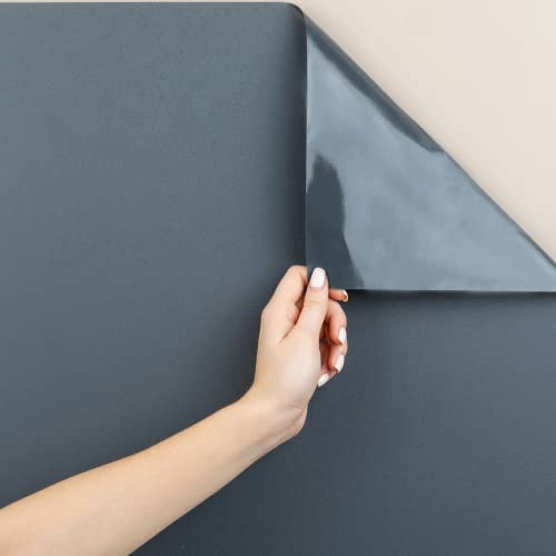 MARAPON® Självhäftande film för möbler i grått [90 x 200 cm] möbelfolie – enfärgad självhäftande film i matt för kök, vardagsrum, barnrum och alla släta ytor – utan mjukningsmedel