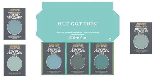 Rust-Oleum Kitchen Cupboard Paint in Matt Finish – Ocean Blues Tester Box