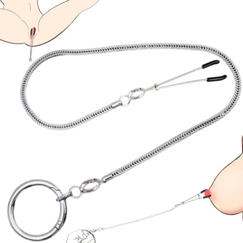 Gancio per il naso SM per donne, giocattoli BDSM estremi per donne, morsetti per capezzoli per uomini con catena regolabile, giocattoli BDSM duri per coppie, morsetti per capezzoli regolabili, divaric