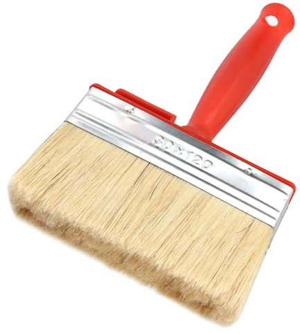 Pincel Plano de Superficie 120*30mm, Pincel Plano con Mango Cómodo, Rápida con Pinturas de Emulsión en Paredes y Techos, Adecuado para Pintura, Revestimiento, Madera, Muebles para Grandes Superficies