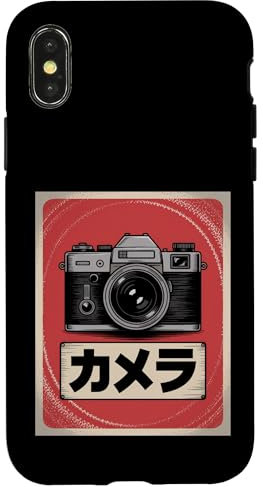 Appareil photo reflex analogique japonais vintage Coque pour iPhone X/XS