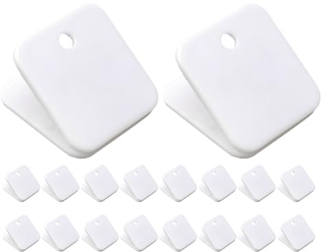 Alipis Pinces de Classement en Plastique Blanc 40 Pièces Pinces à Dossiers Tri de Documents Organisation Bureau et Fournitures Scolaires