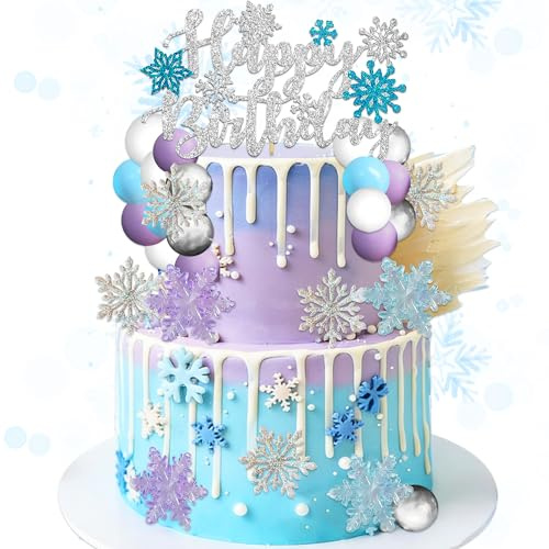 bolas nieve princesas tartas cumpleaños decoraciones fiesta invierno magico accesorios