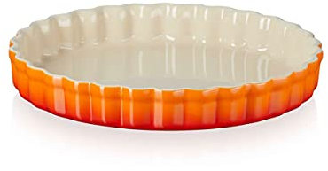 Le Creuset Tarteform aus Steinzeug, 24 cm, 1.4 Liter, Ofenrot, 71120240900001