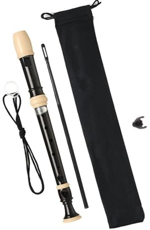 sopran blockflöjt Blockflöjt 8-håls Blockflöjtsstudent Med Hög Tonhöjd Professionell Blåsinstrument Flöjt Svart