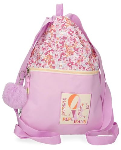 Pepe Jeans Sandra mochila Saco, Rosa, 35x46 cms