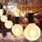 WIYETY Lichterkette Außen, Lichterkette Glühbirnen Wasserdichte G40 9.5M 25 Birnen mit 3 Ersatzbirnen Lichterkette Glühbirnen Aussen Dekoration für Garten, Hochzeit Party,Weihnachten - Warmweiß