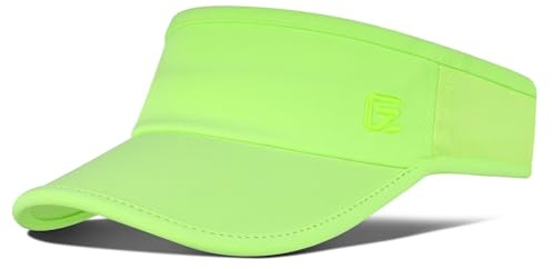 Chapeau de Soleil Visières de Plage d'Été Chapeau Léger et Respirant Ajustable pour la Course et Le Tennis Patch Solaire Ajustement Confortable pour Les Sports en Extérieur Vert Fluorescent