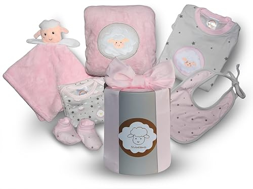 Nubelamb Regalo Bebé Recién Nacida Niña, Canastilla Lista para Regalar