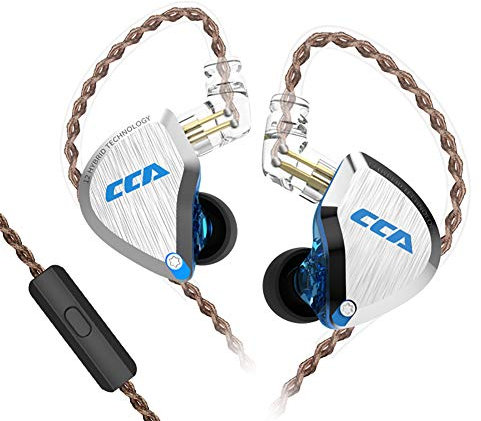 CCA C12 5BA 1DD Stereo Bass Kopfhörer In Ear Kopfhörer mit Kabel Noise Cancelling Sport Earbuds Headset für Musiker Audiophile Sänger DJ