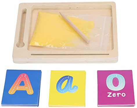 RiToEasysports Kid Sand Painting Board, Sand Tracing Tray Soft mit 36 Karten Holzstift Zeichenbrett Lustiges Pädagogisches Zeichnen Plüschtier & Decken-Sets Decken & Überwürfe Kinderspielzeug