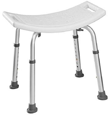 Tabouret de Douche Médical, Siège de Douche Adulte, Chaise de Douche pour Personnes Âgées, Siège pour Douche Senior, Tabouret Baignoire Antidérapant Rectangulaire, Assemblage sans Outil