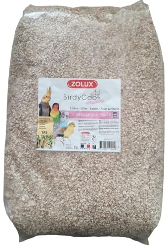 Zolux - Litière birdycob Nature 15 litres Soit 5.1 kg pour Oiseaux