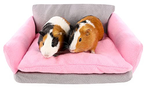 ONEJU Letto per porcellini d'India, letto per porcellini d'India, letto per conigli, porcellini d'India, accessori per porcellini d'India, conigli, cincillà, furetti, conigli, a forma di divano