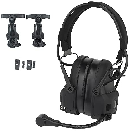 ACEXIER Casque Tactique Militaire Chasse Tir Casque à réduction de Bruit pour OPS Core Arc et Wendy M-Lok Casque monté sur la tête Double Usage (Black)
