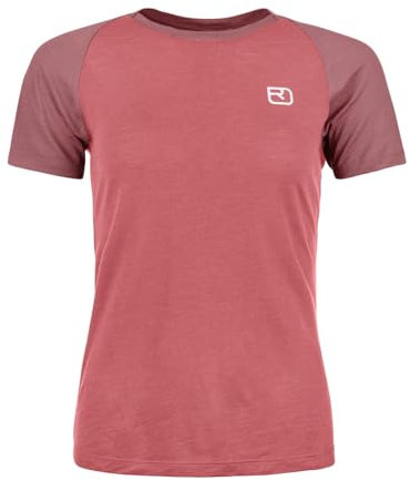 ORTOVOX 120 TEC Fast Mountain TS W - Robustes, elastisches, leichtes T-Shirt mit Merino-Mix zum Klettern und Bergsteigen - PINK - Damen - M